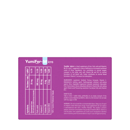 Yumifer-Micro 60 Chewables & Swallowable Tablets