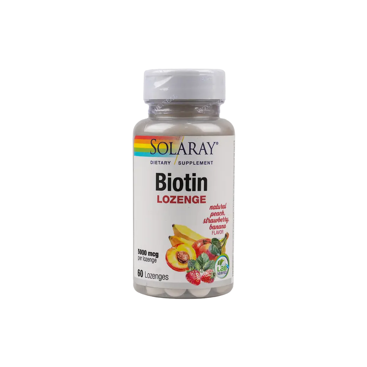 Solaray Biotin 5000mcg 60 Lozenges