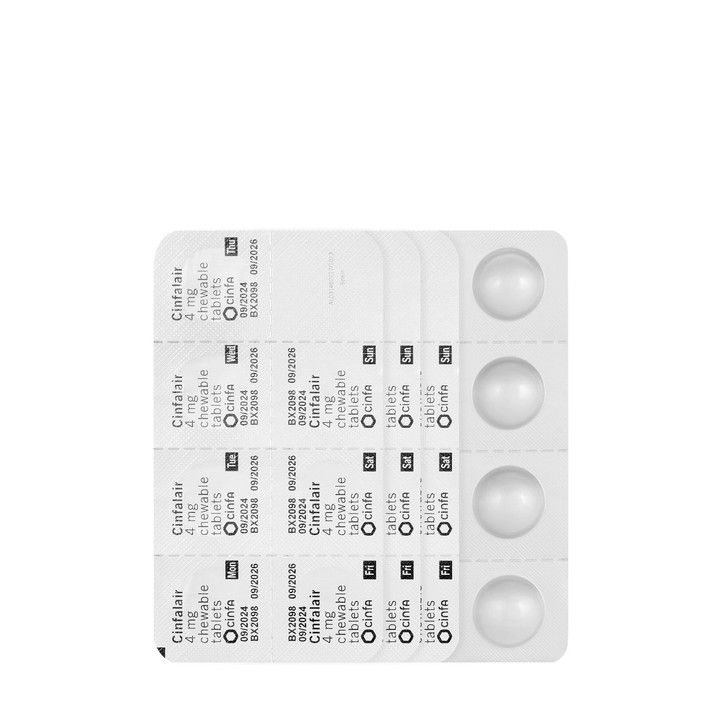 Cinfalair 4Mg 28 Chewable Tablets
