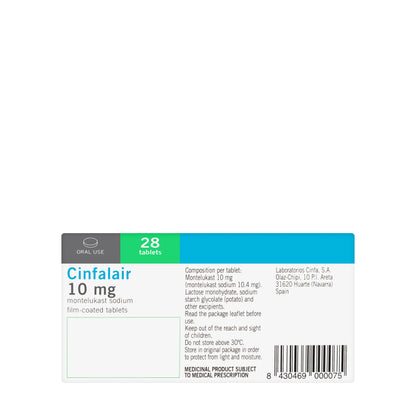 Cinfalair 10Mg 28 Tablets
