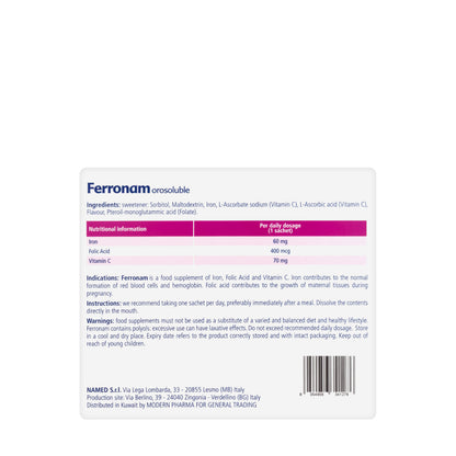 Ferronam 28 Oral Sachets