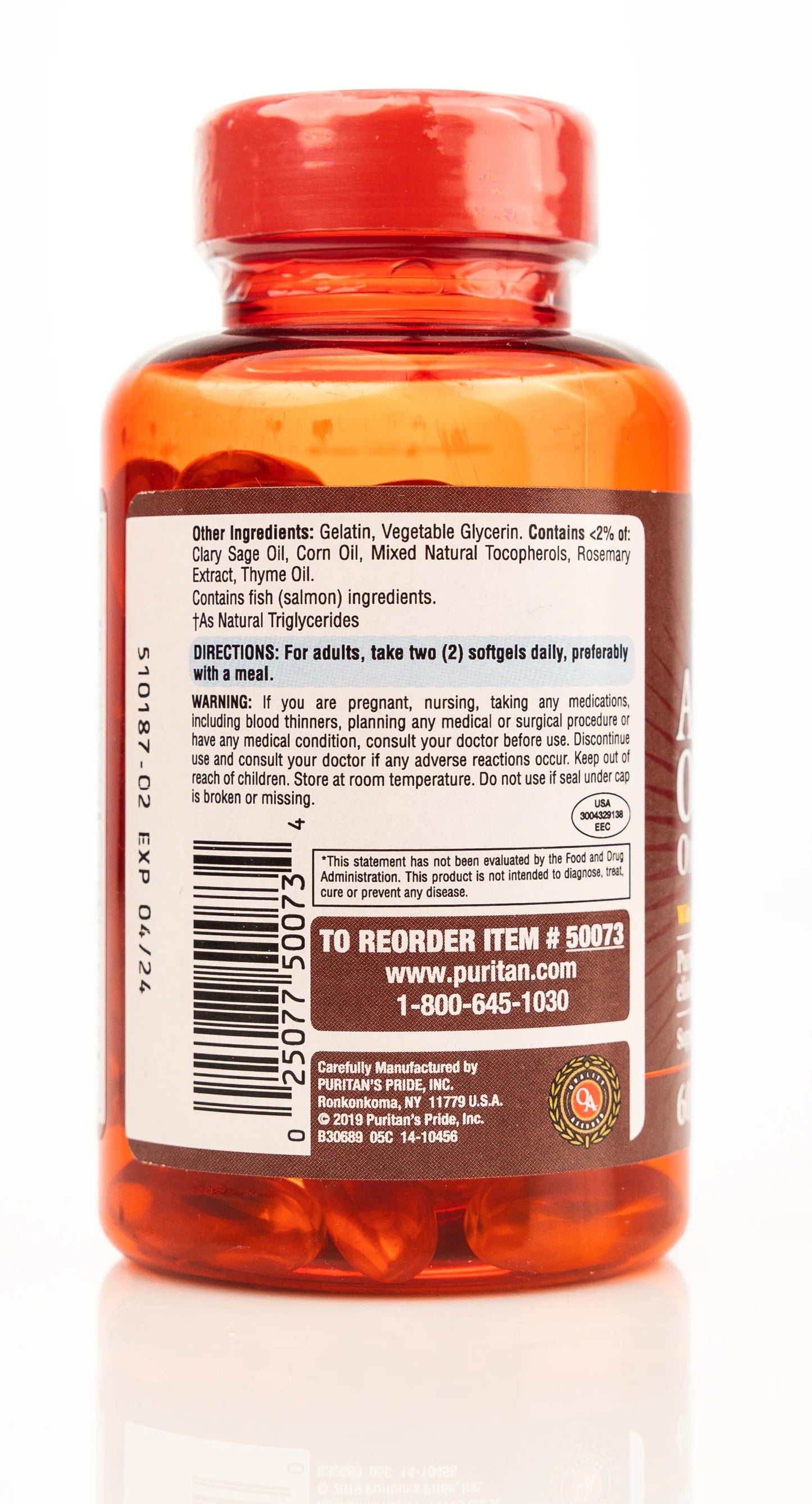 Puritan's Pride  All In One Omega 60 Sofgels