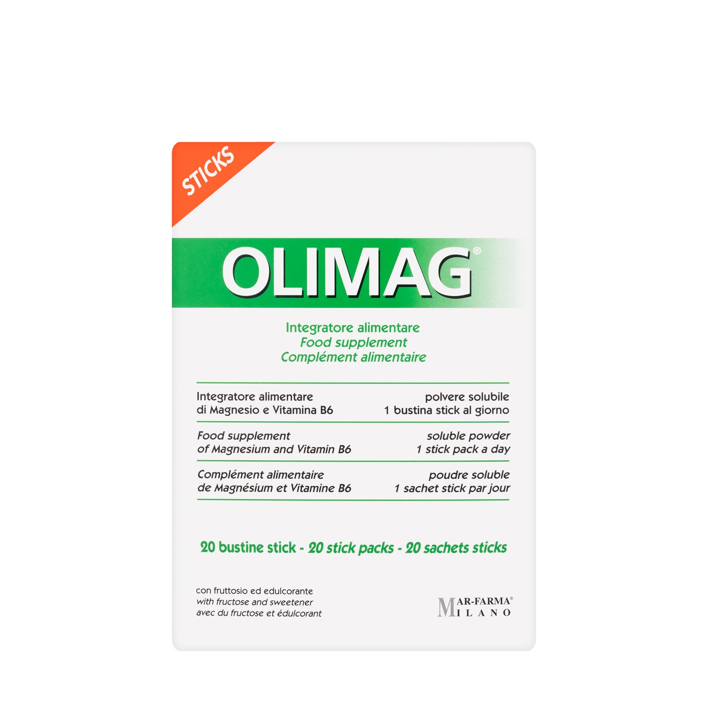 Olimag 20 Stick Sachets