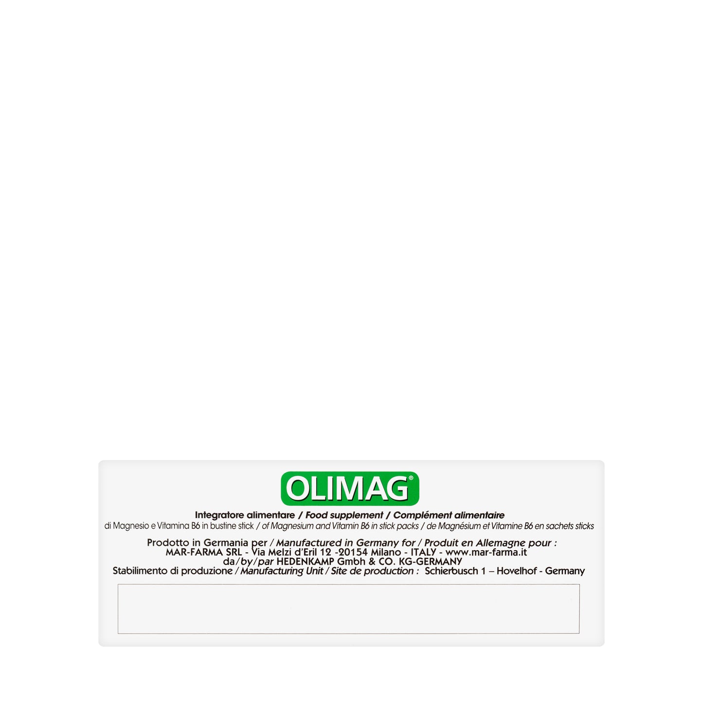 Olimag 20 Stick Sachets
