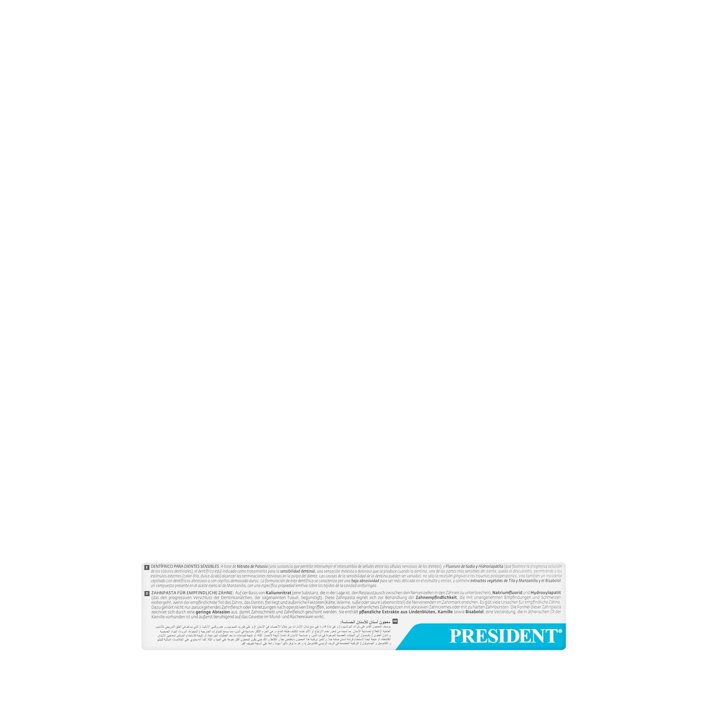 President Sensibility Sensitive Toothpaste 75ml