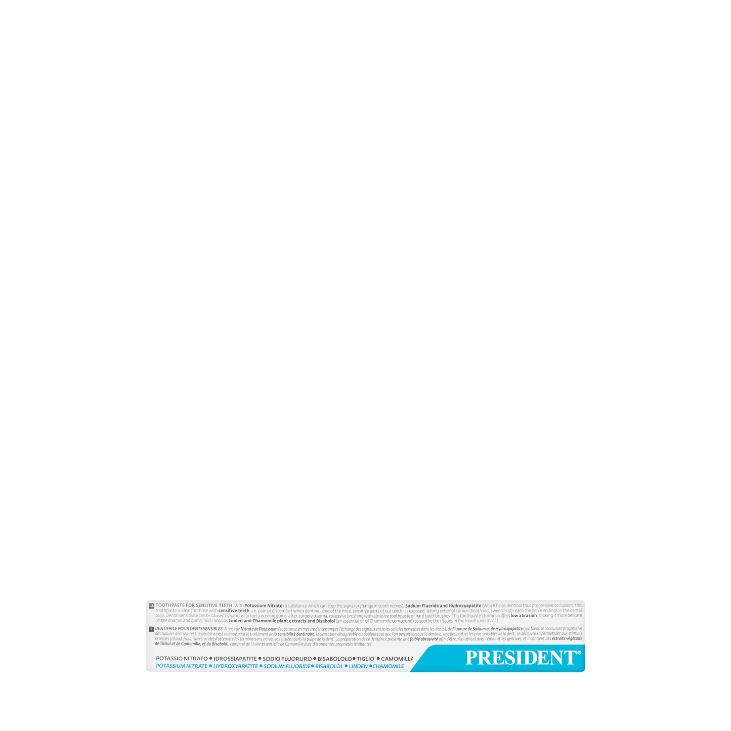President Sensibility Sensitive Toothpaste 75ml