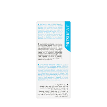 President Sensibility Sensitive Mouthwash 200ml
