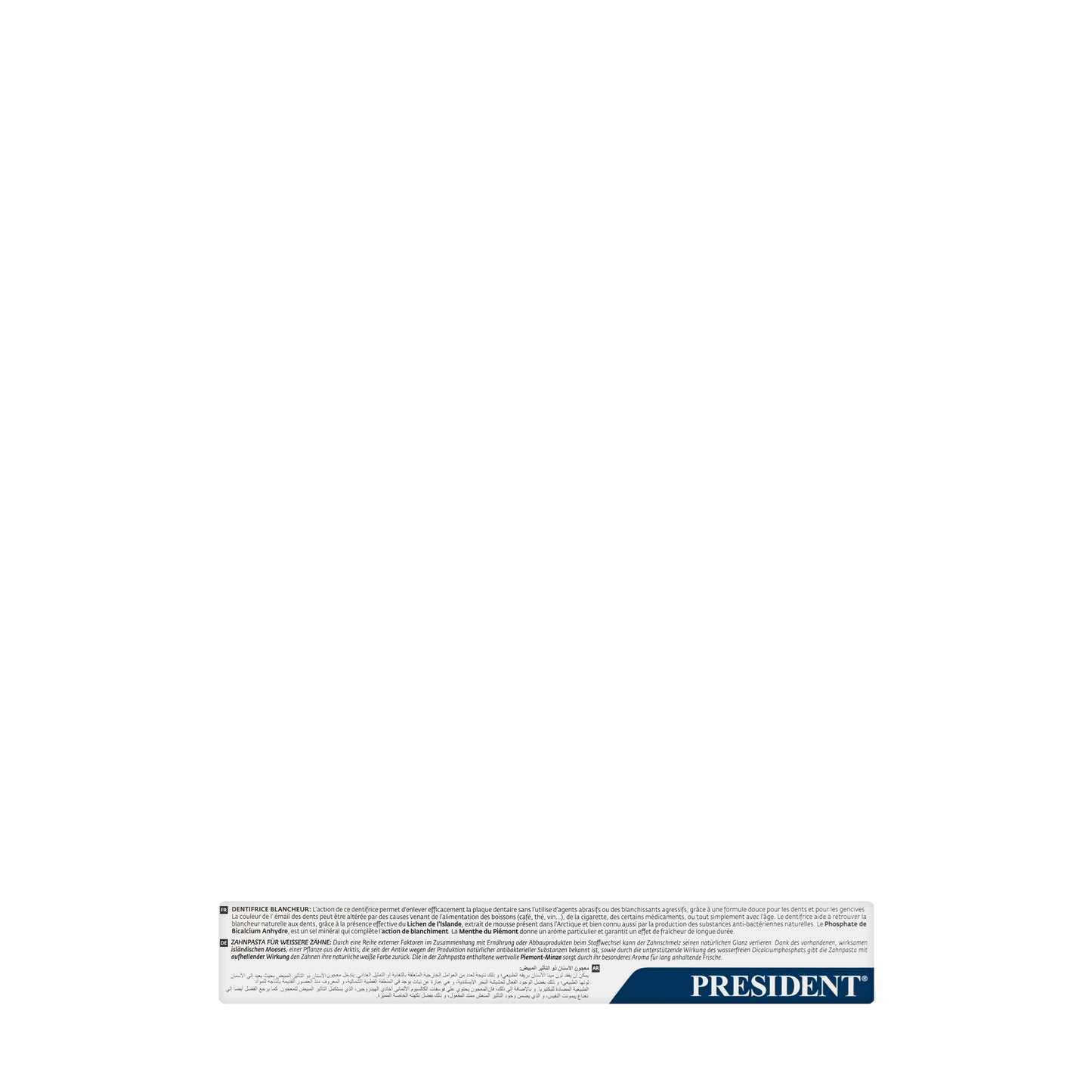 President Daily White Toothpaste 75ml