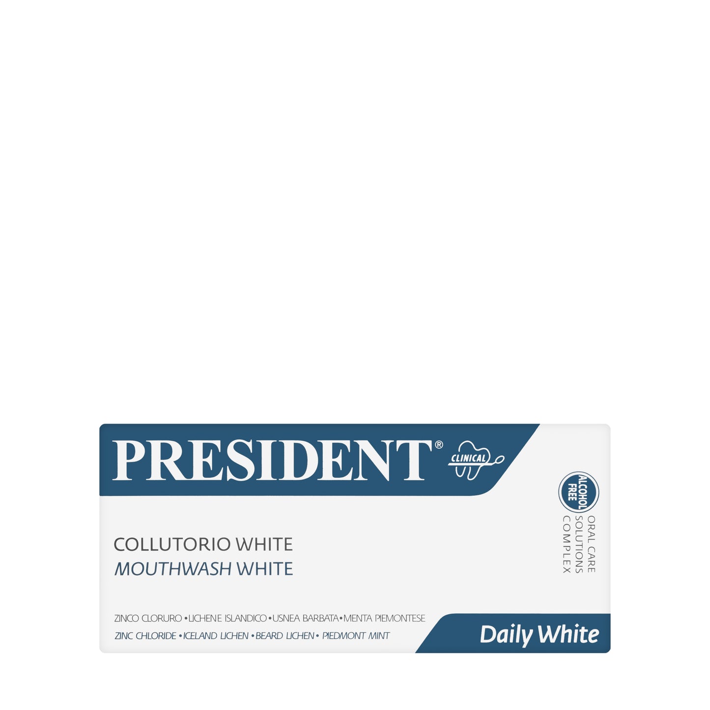 President Daily White Mouthwash 250ml