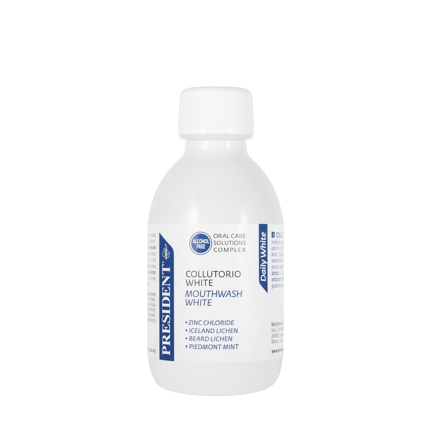President Daily White Mouthwash 250ml
