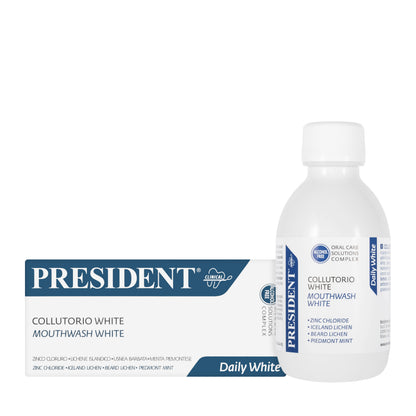 President Daily White Mouthwash 250ml