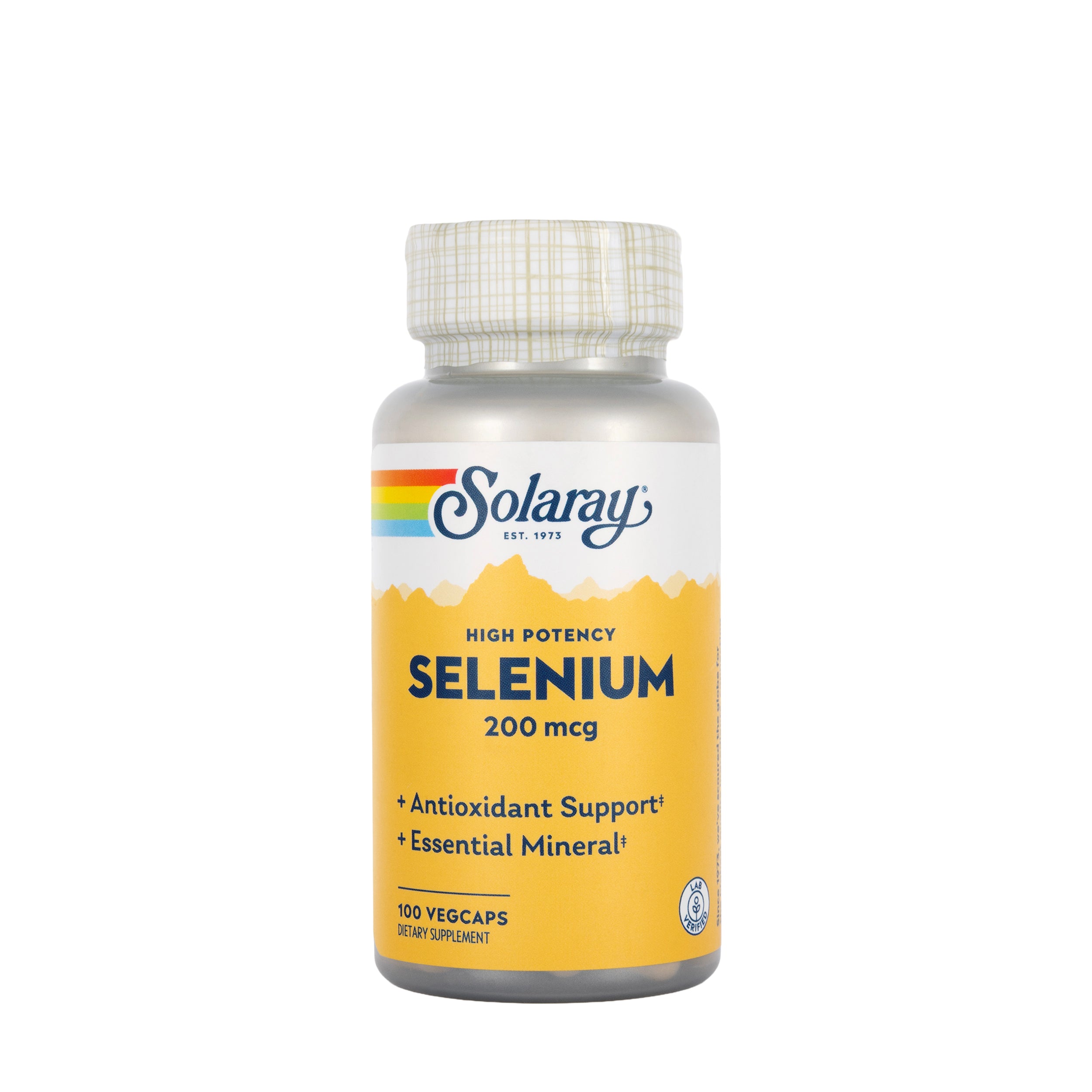Solaray Selenium 200mcg 100 Capsules
