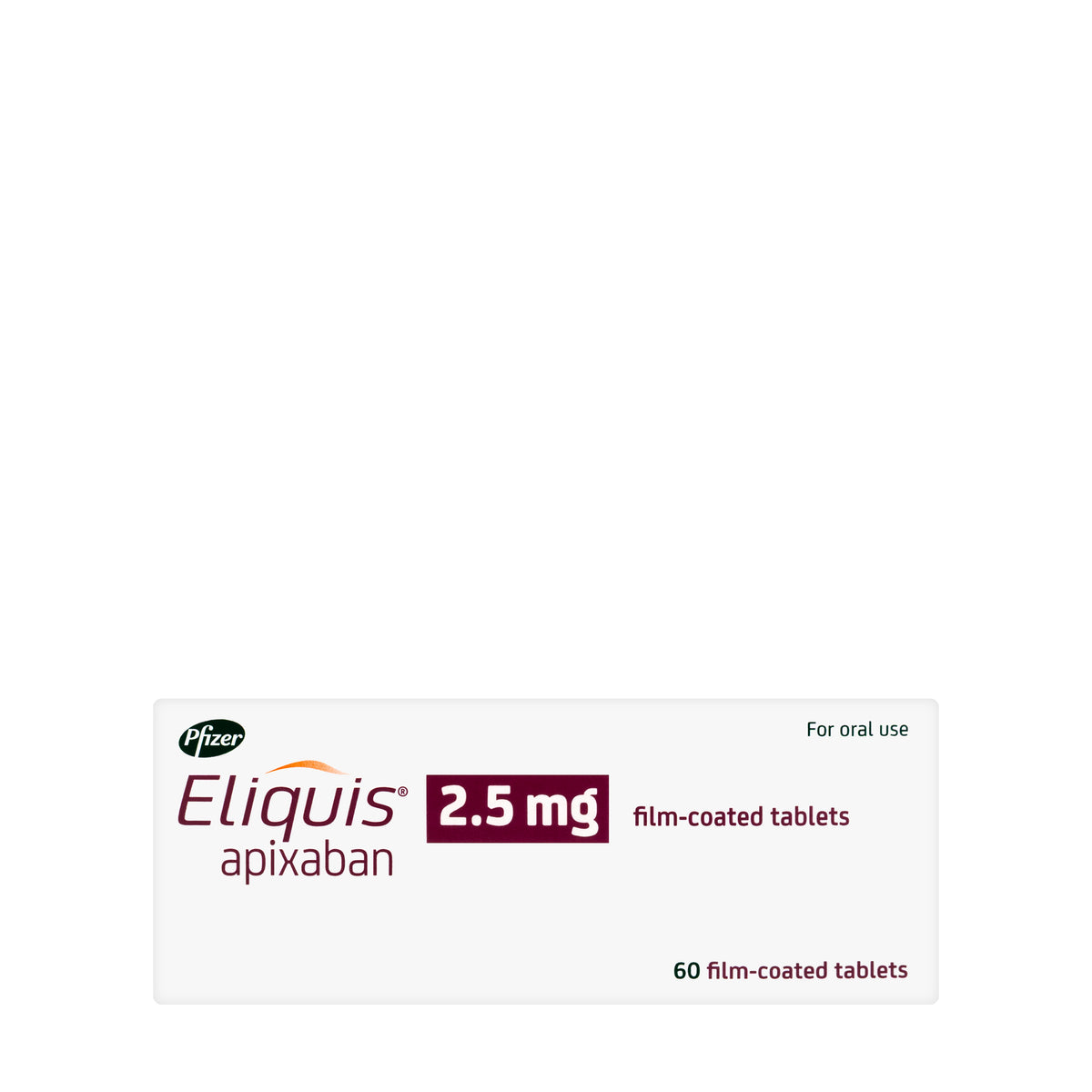 Eliquis 2.5Mg 60 Tablets