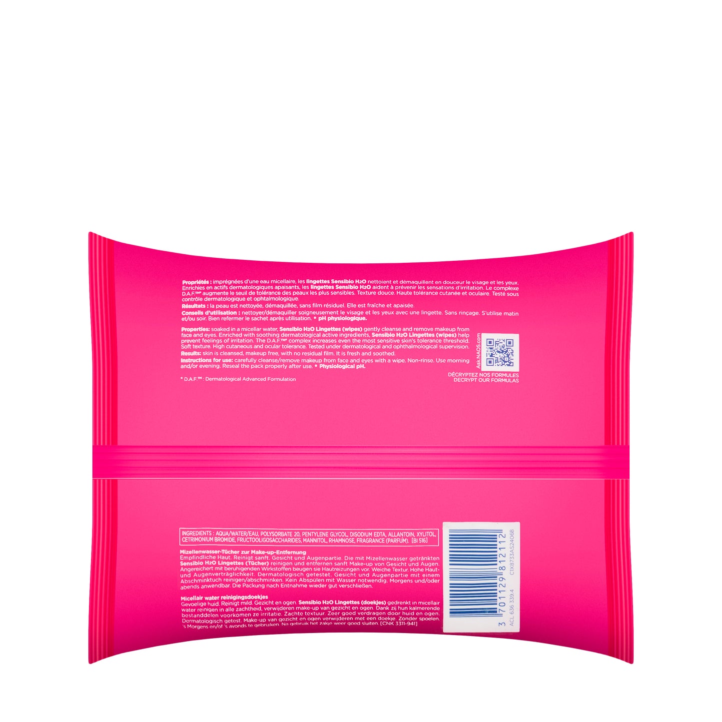 Bioderma Sensibio H2O Micellar 25 Wipes