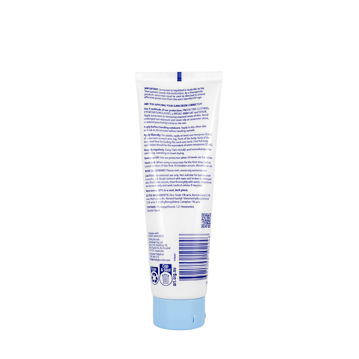 Cancer Council Sensitive Sunscreen SPF50+ Lotion 110 Ml
