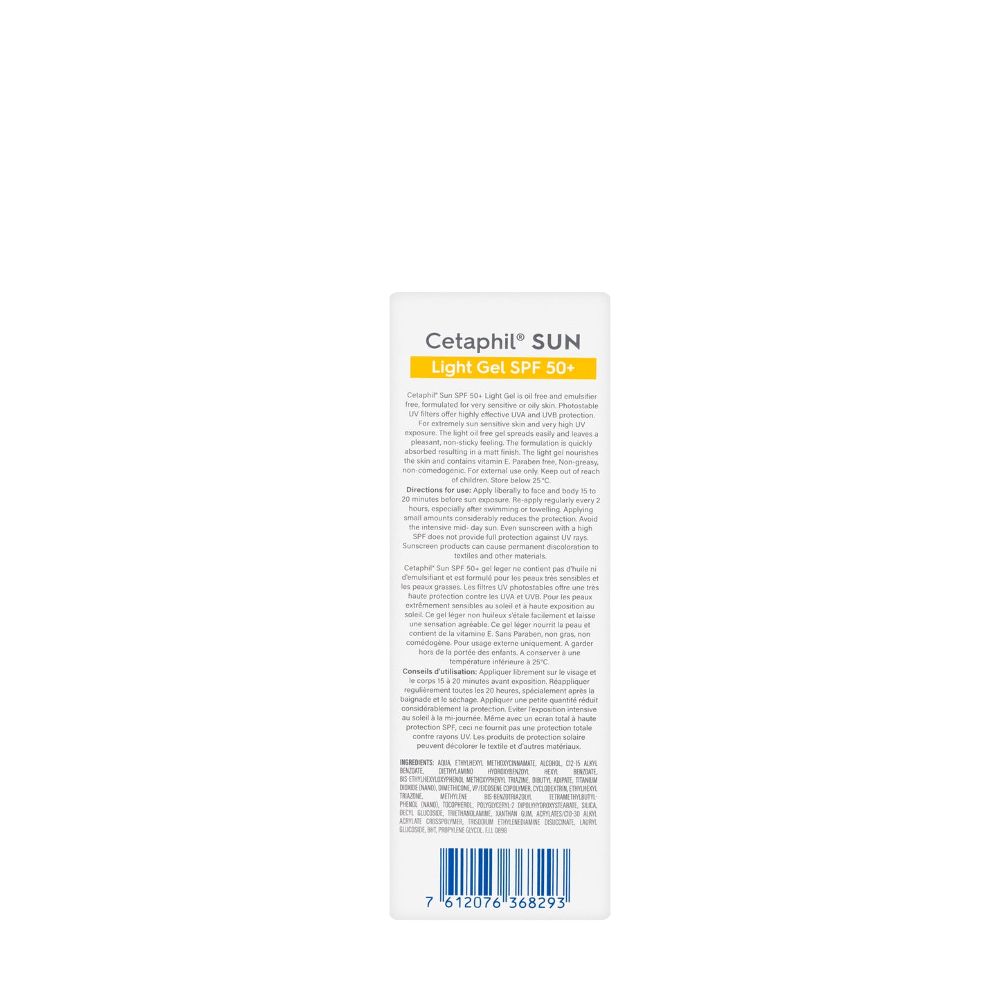Cetaphil SUN SPF 50+ Light Gel 50 Ml