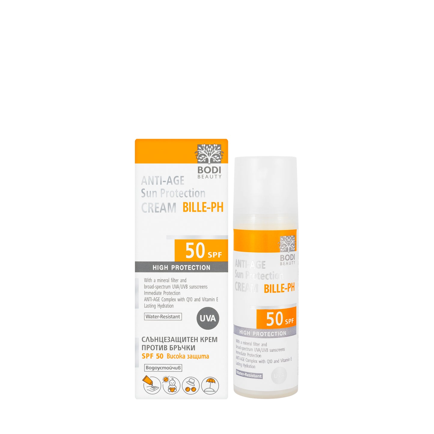 Bodi Beauty Bille-PH Anti-Age Sun Protection SPF 50 Cream 50 Ml