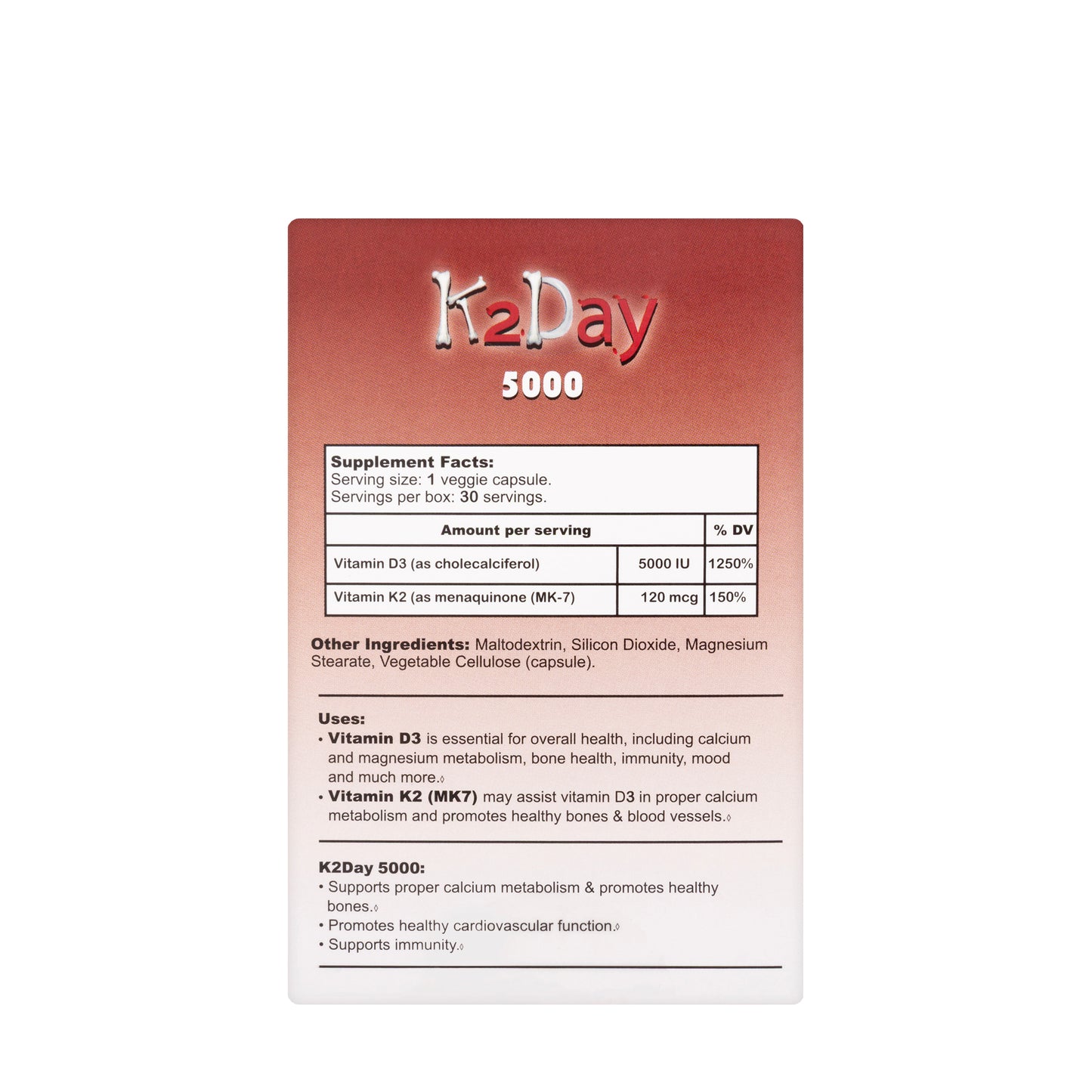 K2 Day 5000 IU 30 Capsule