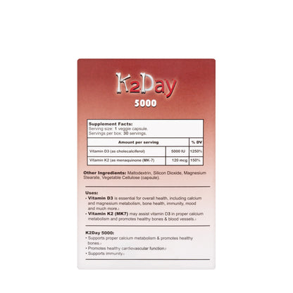 K2 Day 5000 IU 30 Capsule