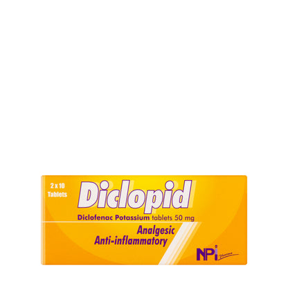 Diclopid 50Mg 20 Tablets