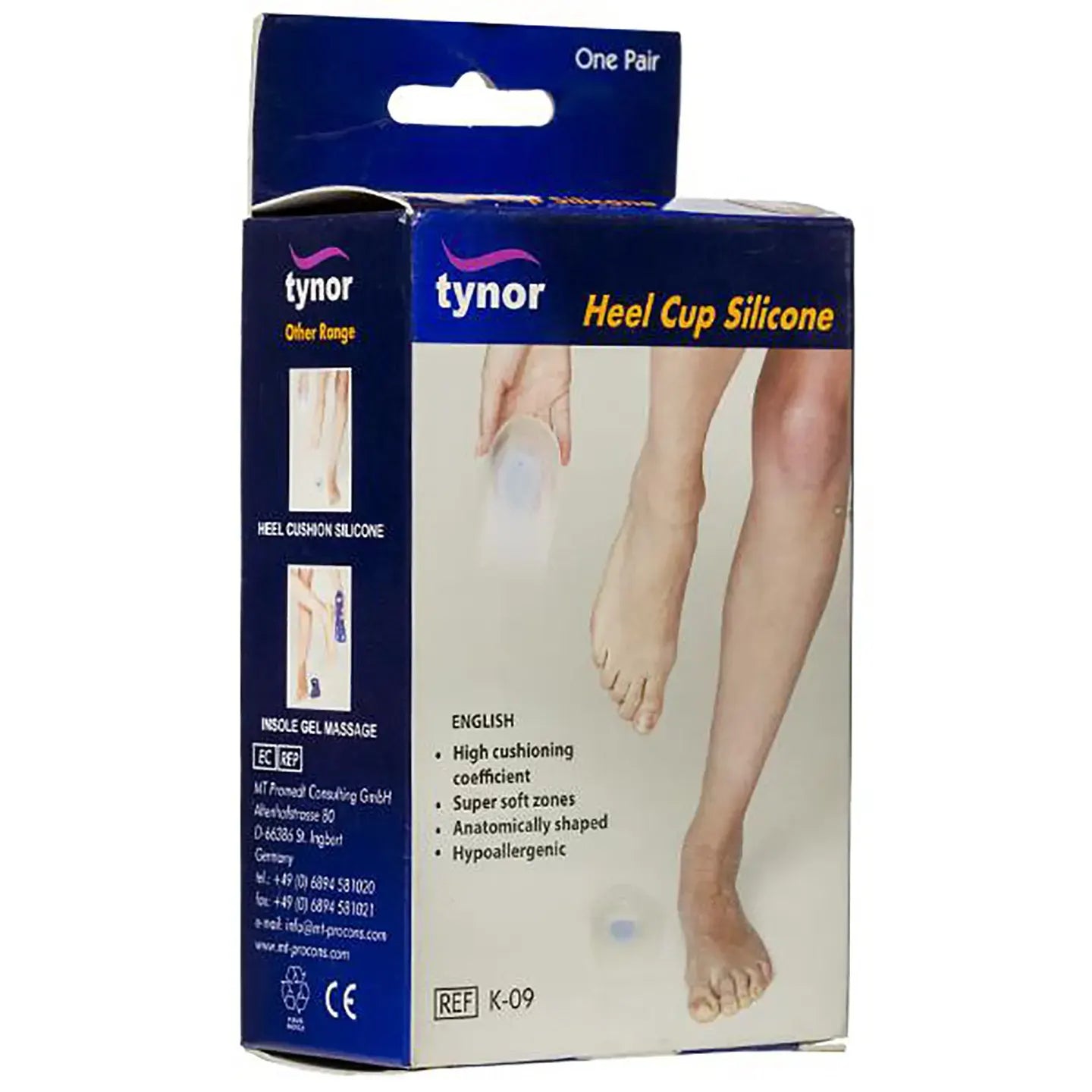 Tynor Heel Cup Silicone Pair K09
