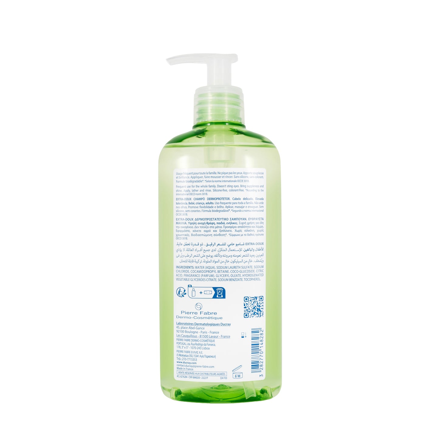 Ducray Extra-Gentle Dermo-Protective Shampoo 400 Ml