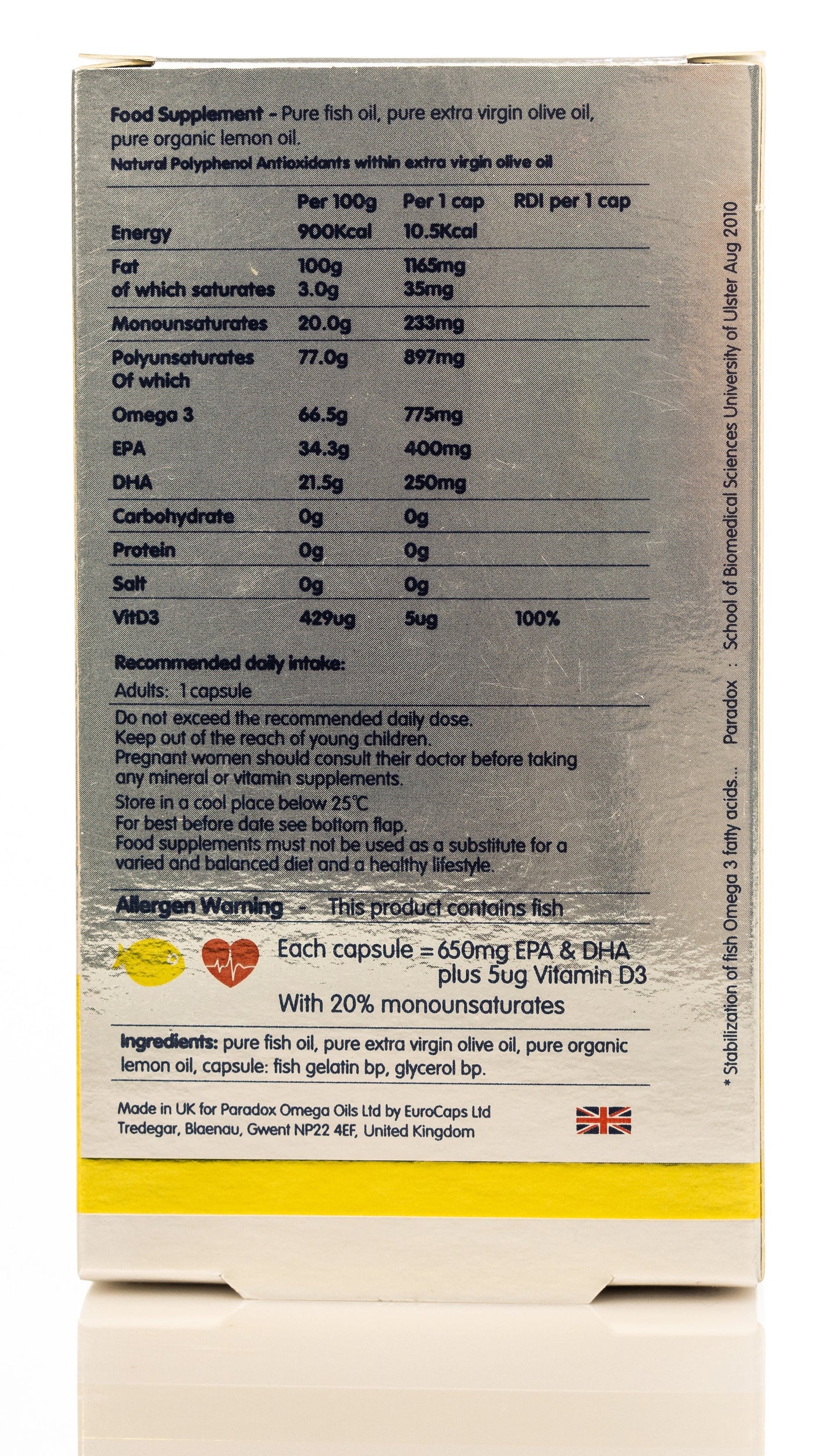 Paradox Omega-3 Cardio 775mg 30 Capsule