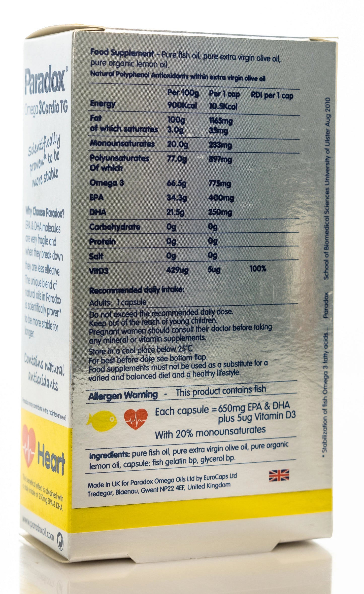 Paradox Omega-3 Cardio 775mg 30 Capsule