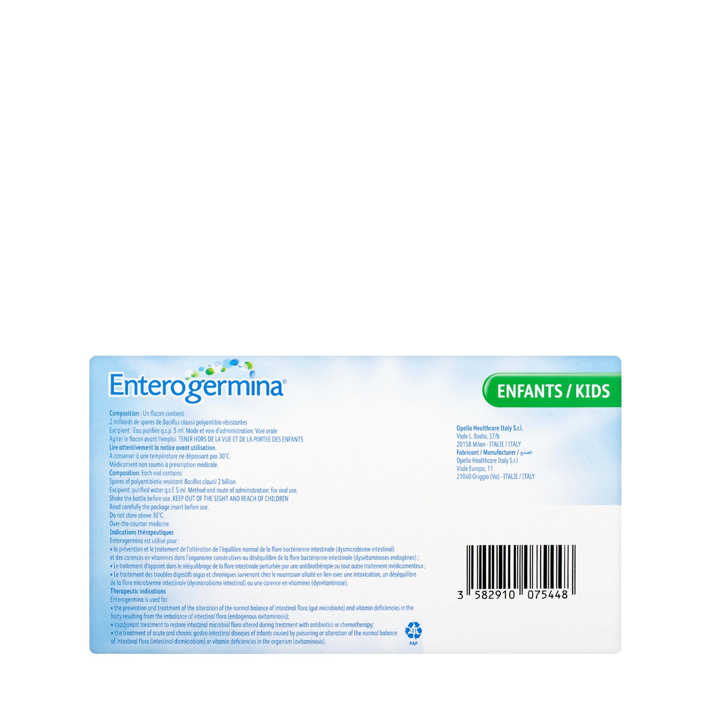 Enterogermina Oral Suspension 20 Vials