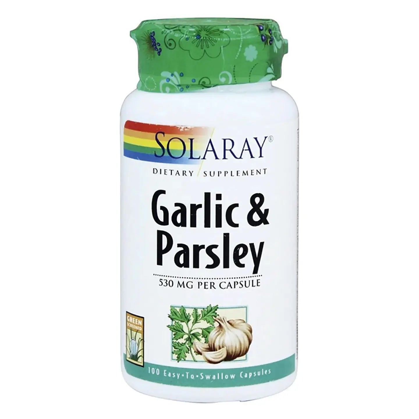 Solaray Garlic & Parsley 530mg 100 Capsules