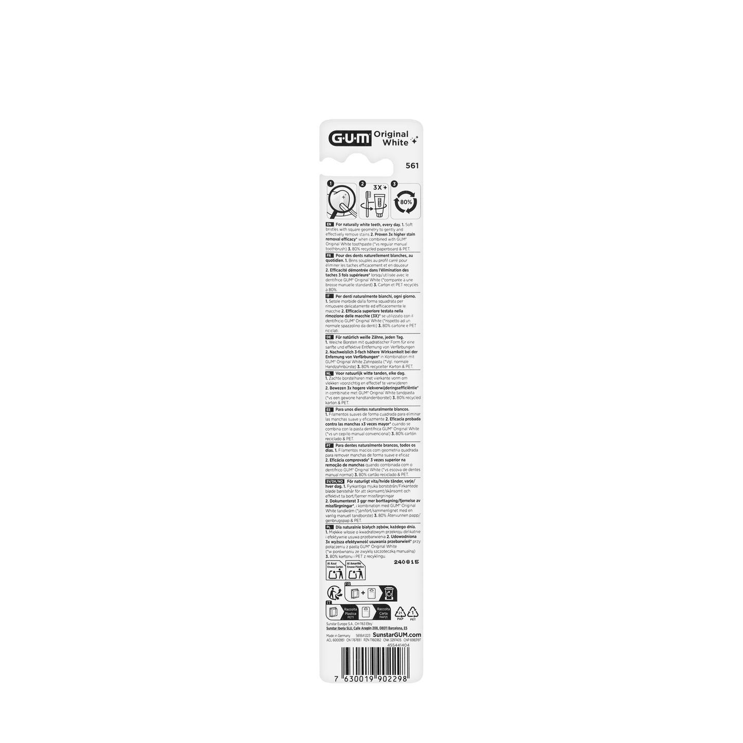 Gum Original White Toothbrush Soft [561 ]