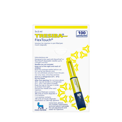 Tresiba Flextouch 100IU 3 Ml 5pens
