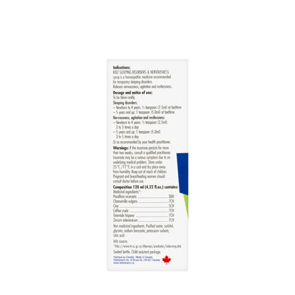 Kidz Sleeping Disorders & Nervousness 120 ml Syrup