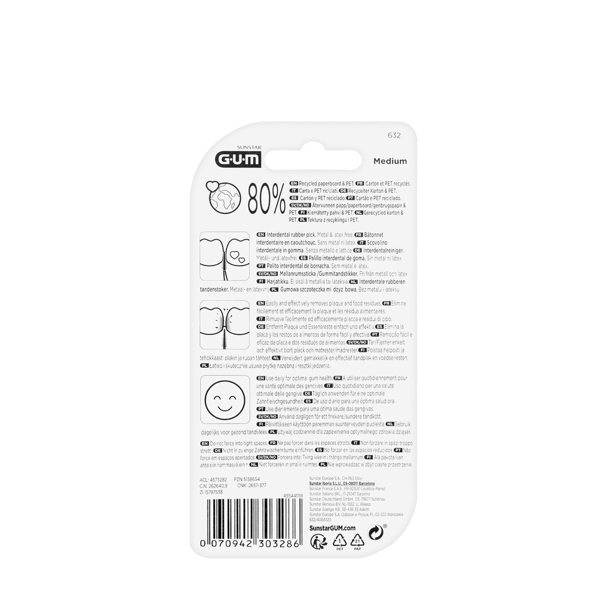 Gum Soft Picks 40 Pieces-Medium [632]