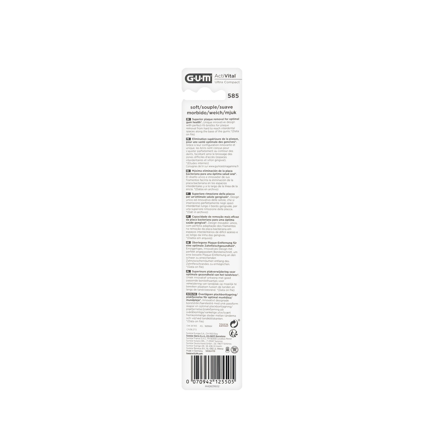 Gum Activital Toothbrush Soft [585]