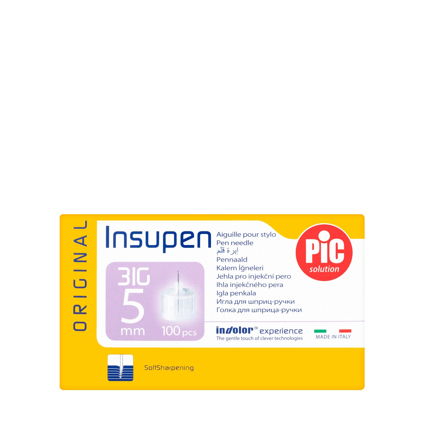 Pic Solution InsuPen Needles 31G X 5Mm 100 Pieces