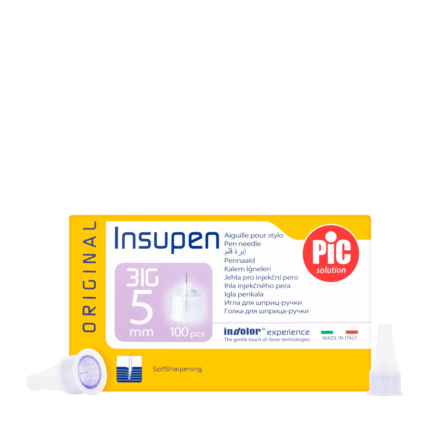 Pic Solution InsuPen Needles 31G X 5Mm 100 Pieces