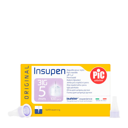 Pic Solution InsuPen Needles 31G X 5Mm 100 Pieces