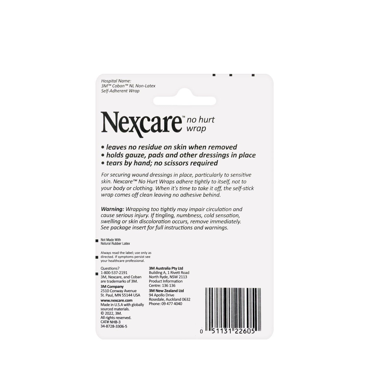 Nexcare Athletic Wrap [Blue] 