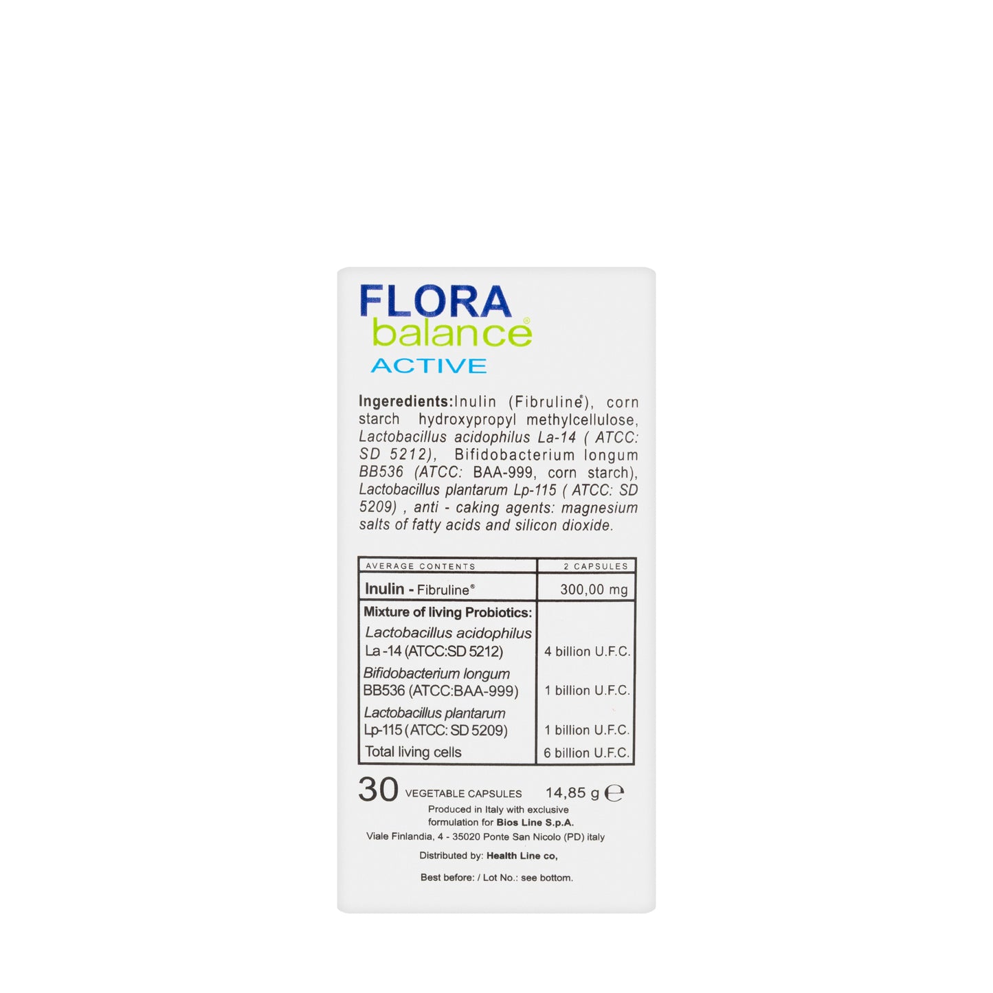 Flora Balance Active 30 Capsules