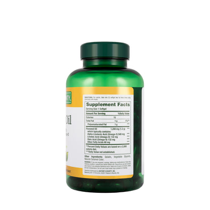 Nature's Bounty Flaxseed Oil 1200 mg 125 Softgels