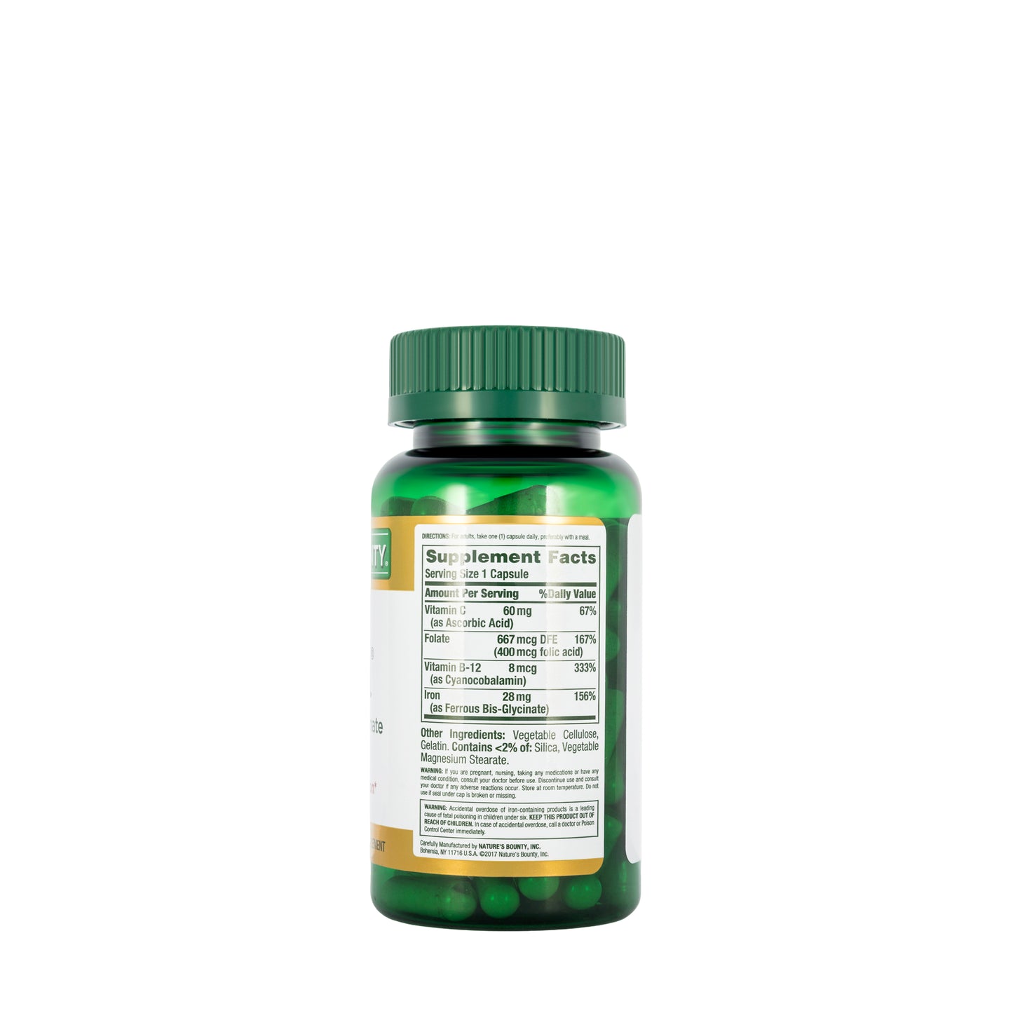 Nature's Bounty Gentle Iron 28mg 90 Capsule