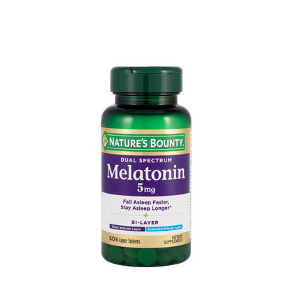 Nature's Bounty Melatonin 5mg 60 Bi-layer Tablets