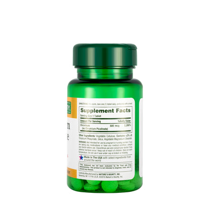 Nature's Bounty Chromium Picolinate 800mcg 50Tablets