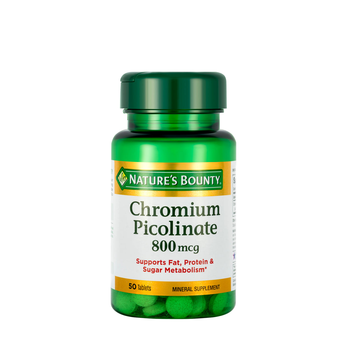 Nature's Bounty Chromium Picolinate 800mcg 50Tablets