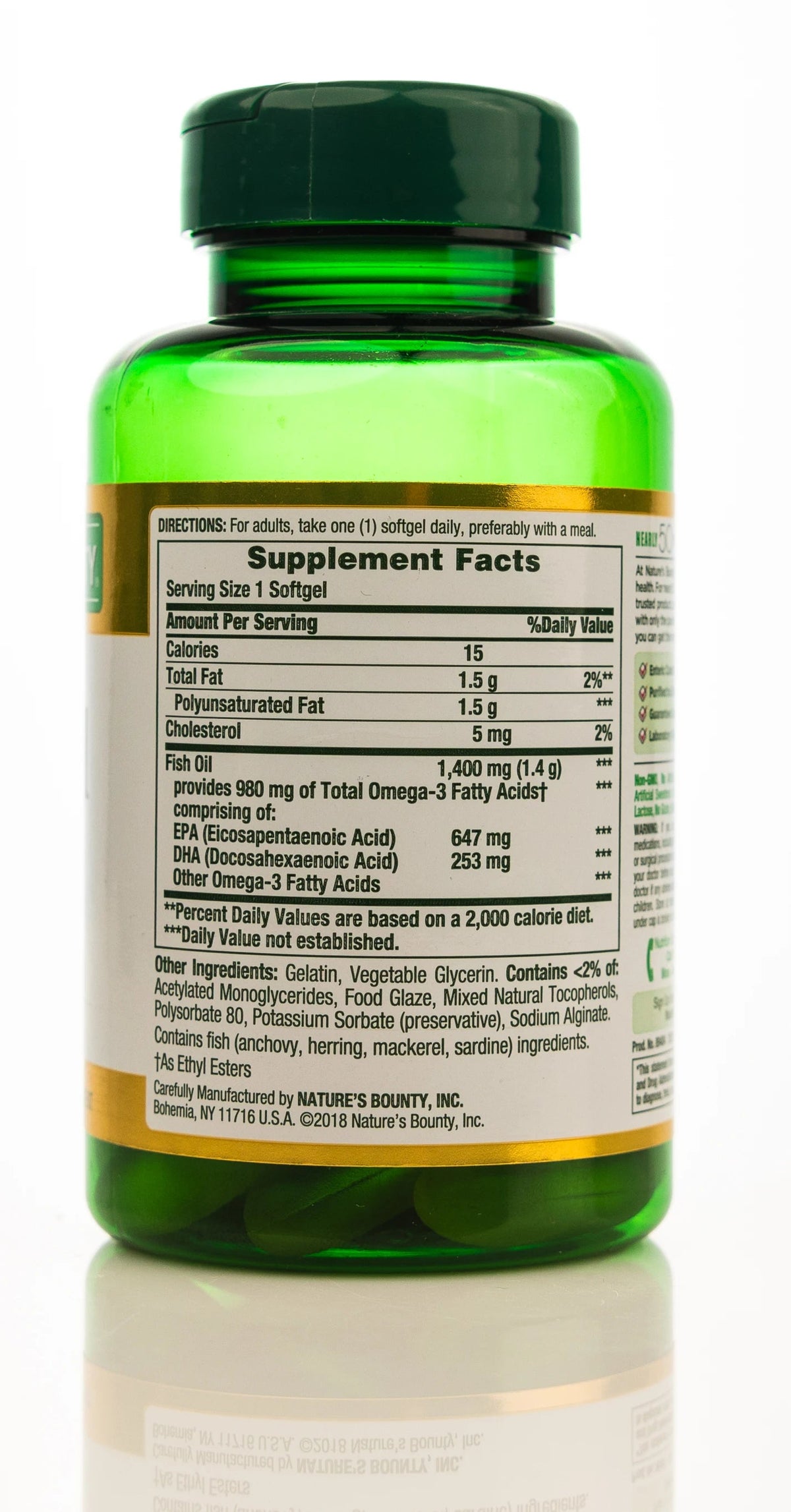 Nature's Bounty Fish Oil  Omega-3 1400 mg 39Softgel