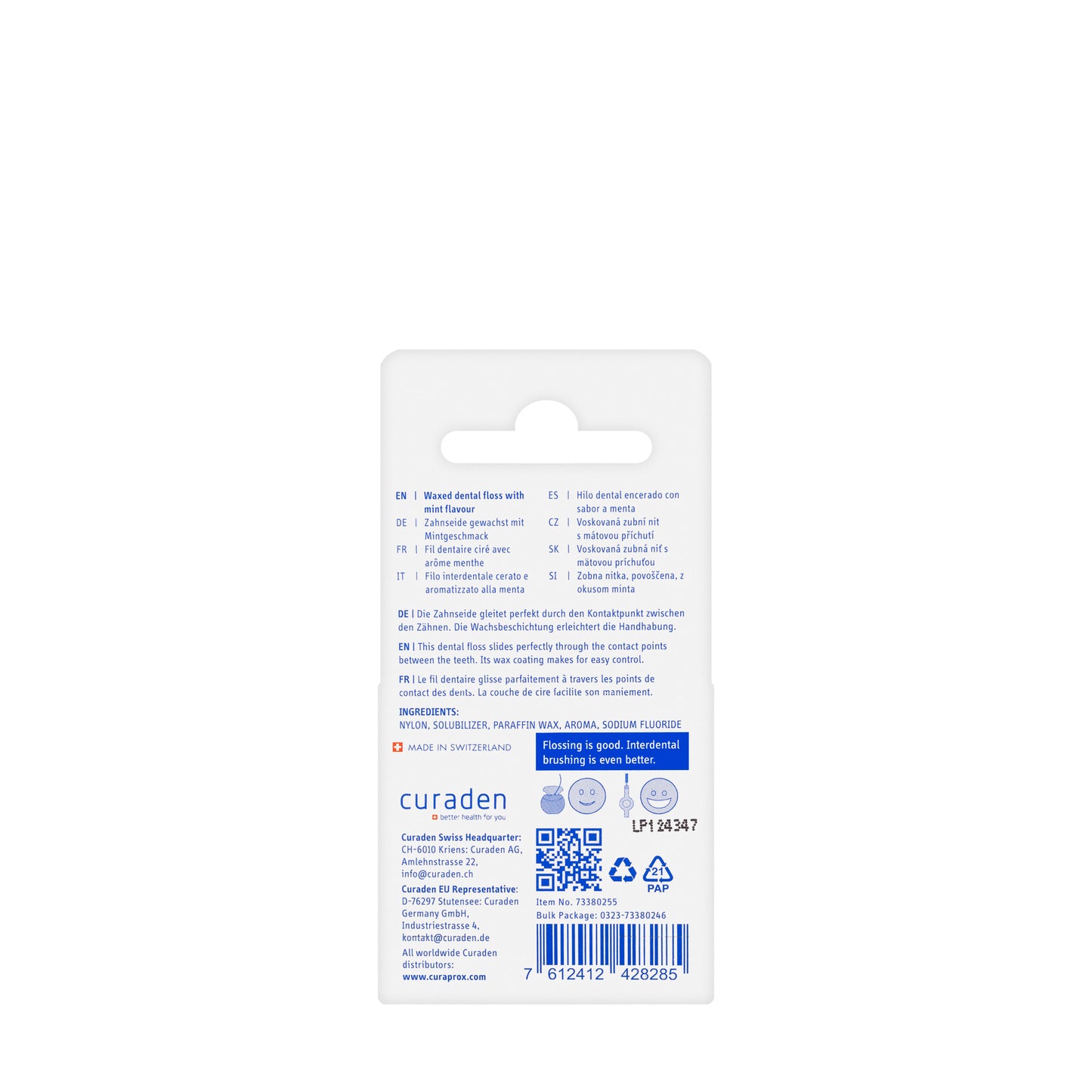 Curaprox Floss Waxed Df 834