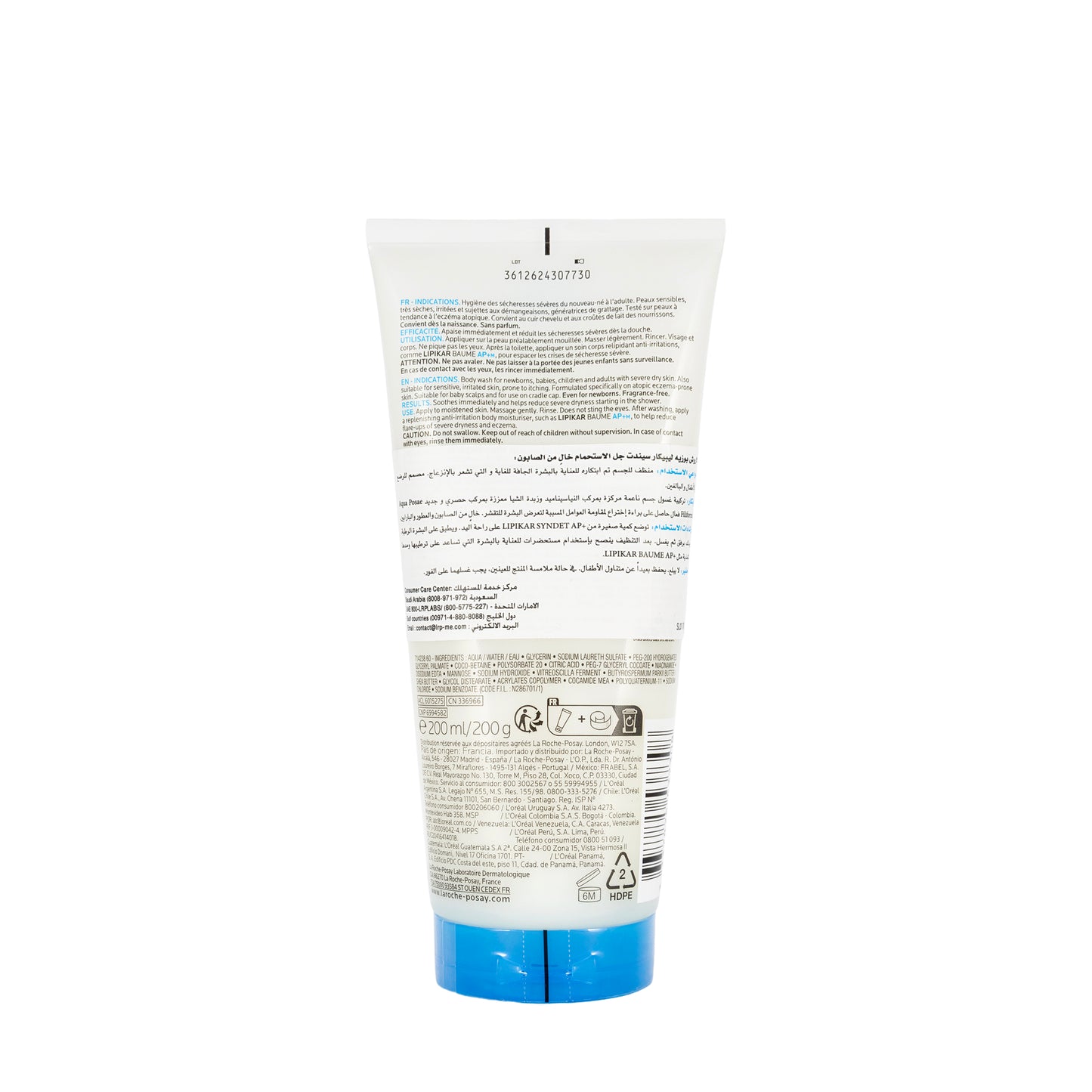 La Roche-Posay Lipikar Syndet Ap+ Cream Wash 200 Ml