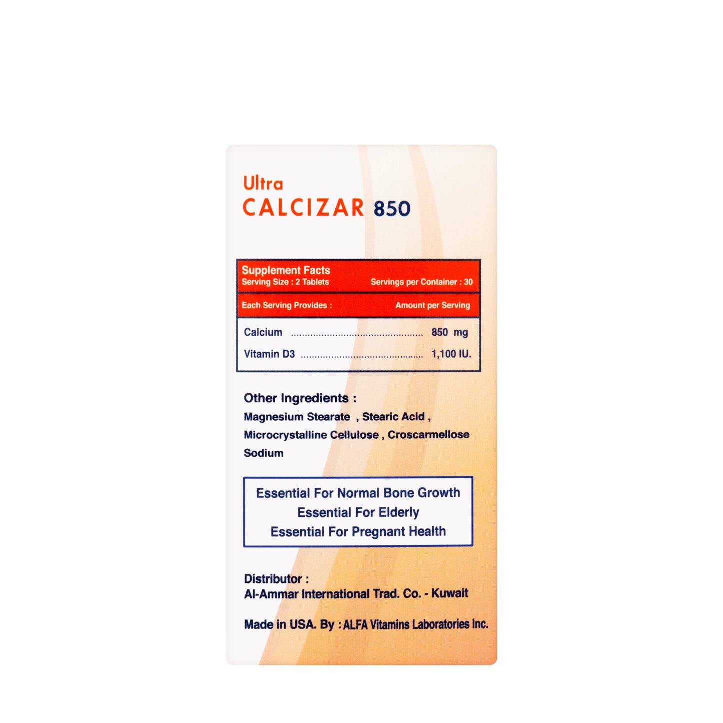 Ultra Calcizar 850  60 Tablet