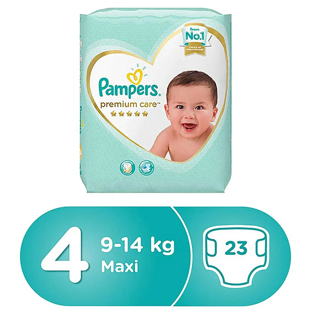 Pampers 4 Premium Care 8-14Kg 23 Pieces